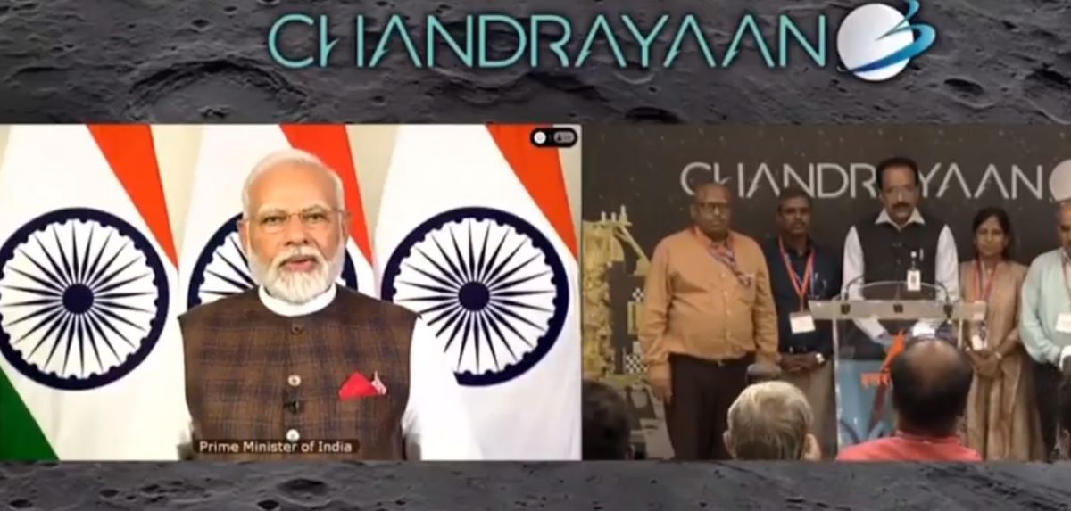 चन्द्रयान–३ : आँखा अगाडि इतिहास बनेको देख्दा गर्व लाग्छ : प्रधानमन्त्री मोदी